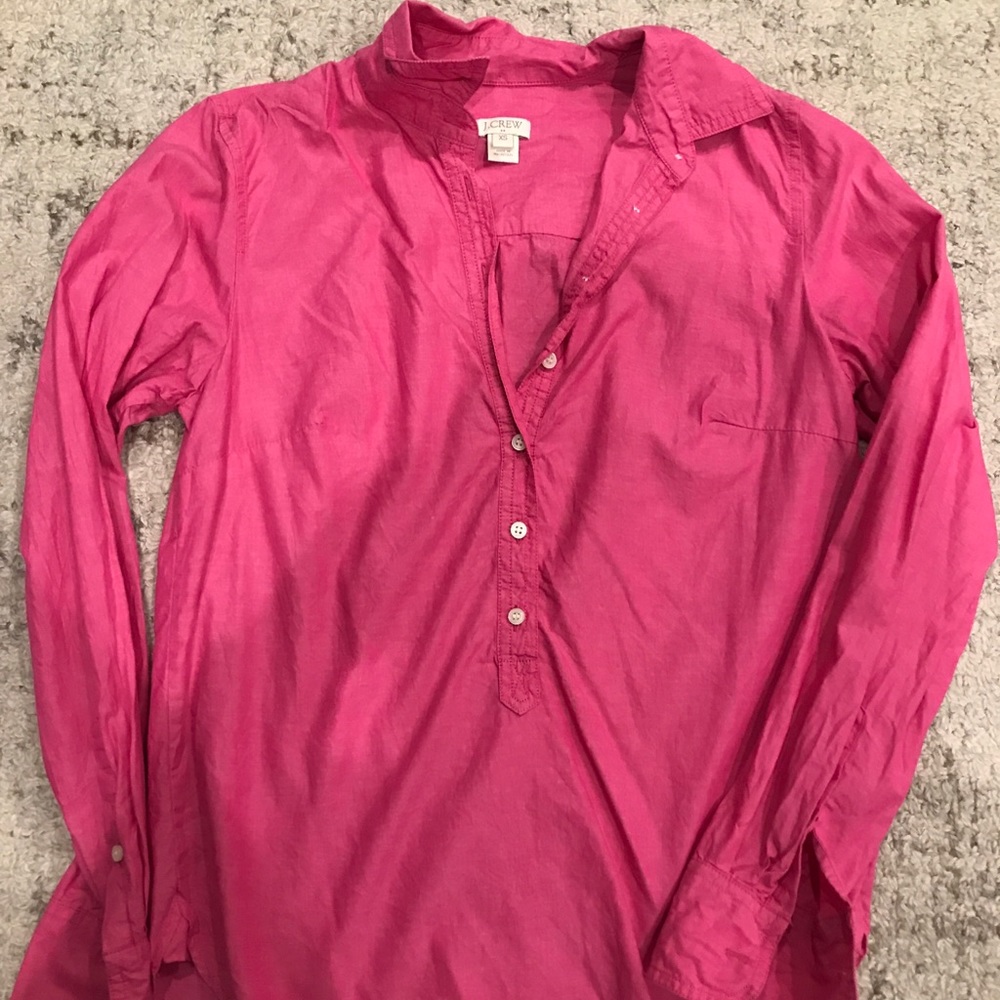 JCrew Factory Pink Popover